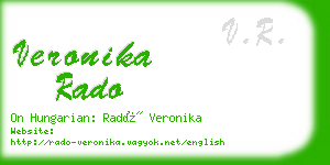 veronika rado business card